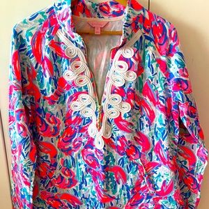 Lily Pulitzer Popover Sz M Cracked Up MINT